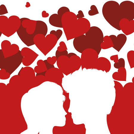 Love concept with romantic icon design, vector illustration 10 eps graphic.のイラスト素材