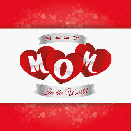 Mothers day concept with cute icons designのイラスト素材