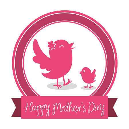 Mothers day concept with cute icons designのイラスト素材