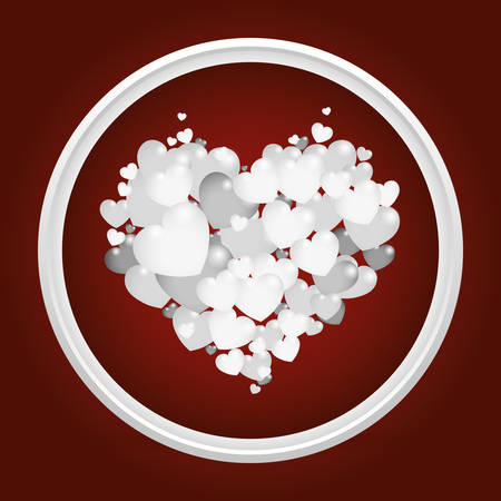 Love concept with romantic icon design, vector illustration 10 eps graphic.のイラスト素材