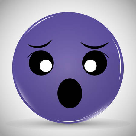 Funny cartoon face graphic design, vector illustration eps10のイラスト素材