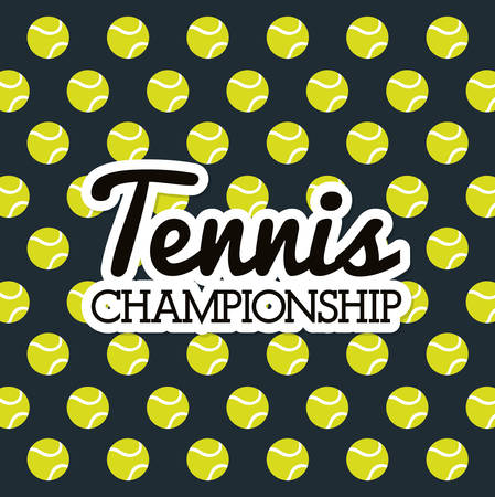 Sport concept with tennis icon design, vector illustration 10 eps graphic.のイラスト素材