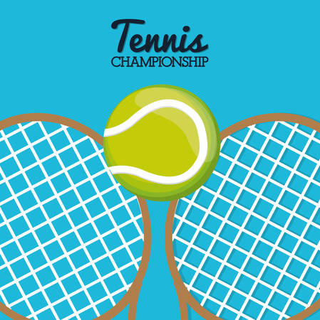 Sport  concept with tennis icon design, vector illustration 10 eps graphicのイラスト素材