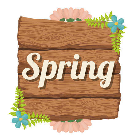 Spring concept with flowers design, vector illustration 10 eps graphic.のイラスト素材