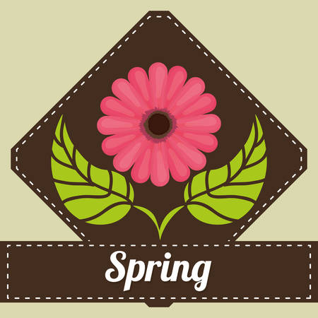 Spring concept with flowers design, vector illustration 10 eps graphic.のイラスト素材