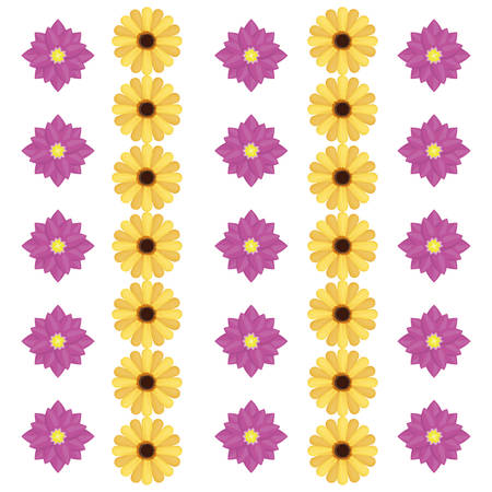 Spring concept with flowers design, vector illustration 10 eps graphic.のイラスト素材