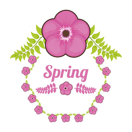 Spring concept with flowers design, vector illustration 10 eps graphic.のイラスト素材