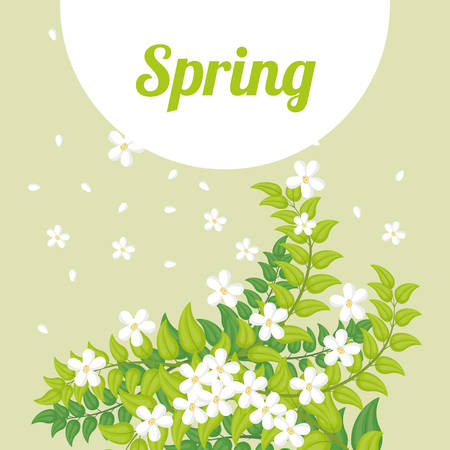 Spring concept with flowers design, vector illustration 10 eps graphic.のイラスト素材