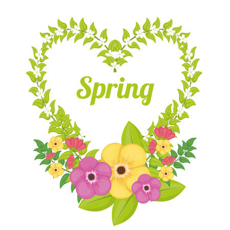 Spring concept with flowers design, vector illustration 10 eps graphic.のイラスト素材