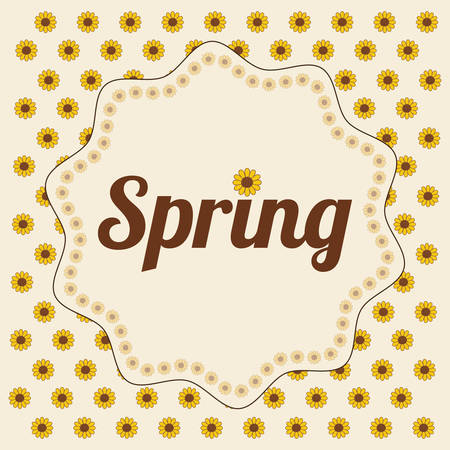 Spring concept with flowers design, vector illustration 10 eps graphic.のイラスト素材