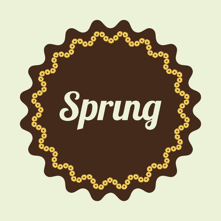 Spring concept with flowers design, vector illustration 10 eps graphic.のイラスト素材