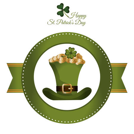 Happy Saint Patricks day concept with celebration design, vector illustration 10 eps graphic.のイラスト素材