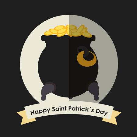 Happy Saint Patricks day concept with celebration design, vector illustration 10 eps graphic.のイラスト素材