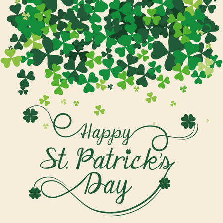 Happy Saint Patricks day concept with celebration design, vector illustration 10 eps graphic.のイラスト素材