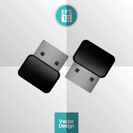 Technology concept with usb icon design, vector illustration 10 eps graphic.のイラスト素材