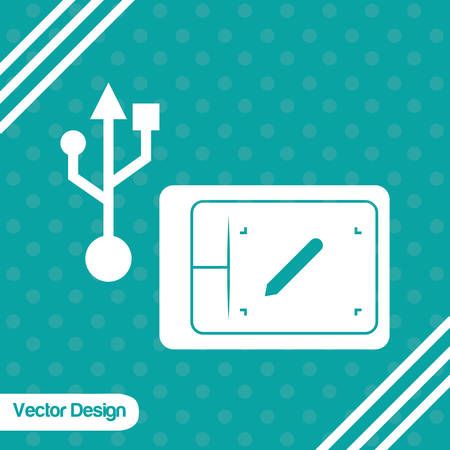 Technology concept with table design, vector illustration 10 eps graphic.のイラスト素材