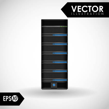 Data center concept with technology icon design, vector illustrationのイラスト素材