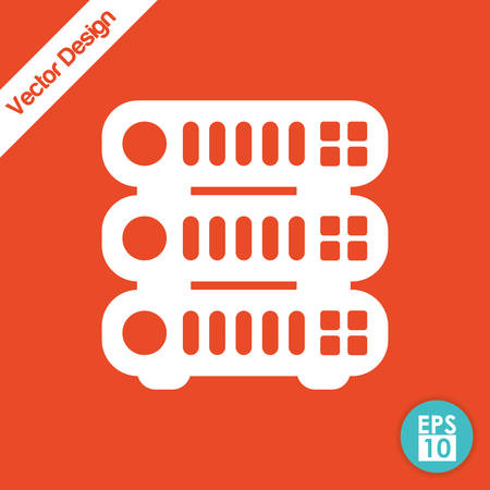Data center concept with technology icon design, vector illustrationのイラスト素材