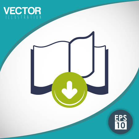 Education concept with ebook icon design, vector illustrationのイラスト素材
