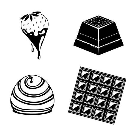 Chocolate concept with sweet icon design, vector illustration 10 eps graphic.のイラスト素材