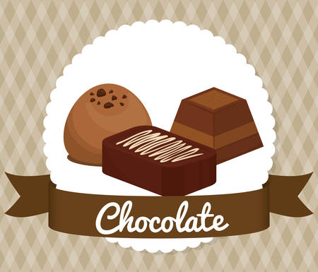 Chocolate concept with sweet icon design, vector illustration 10 eps graphic.のイラスト素材