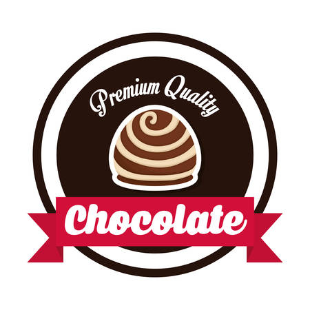 Chocolate concept with sweet icon design, vector illustration 10 eps graphic.のイラスト素材