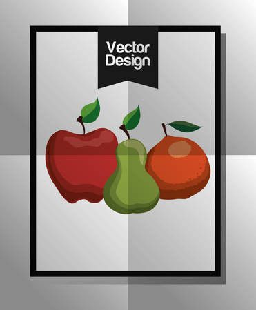 Organic product concept with healthy food icon design, vector illustration 10 eps graphic.のイラスト素材