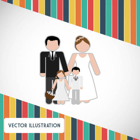 Family concept with people icon design, vector illustration 10 eps graphic.のイラスト素材