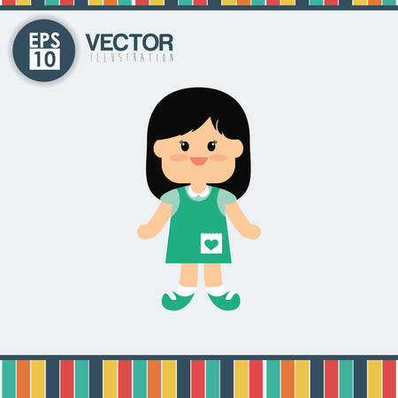 Kid concept with child icon design, vector illustration 10 eps graphic.のイラスト素材