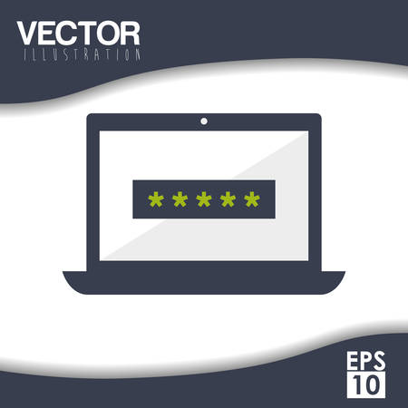 Security system concept with technology icon design, vector illustration 10 eps graphic.のイラスト素材