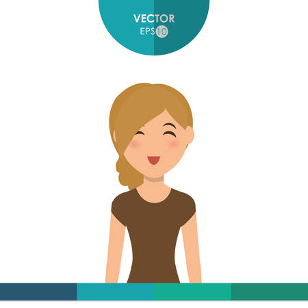 woman concept with people icon design, vector illustration 10 eps graphic.のイラスト素材