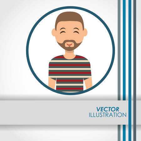 man concept with people icon design, vector illustration 10 eps graphic.のイラスト素材