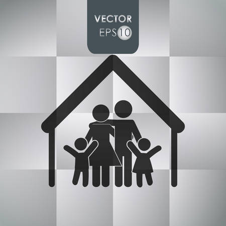 Family concept with people icon design, vector illustration 10 eps graphic.のイラスト素材