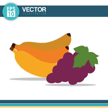 Organic product concept with healthy food icon design, vector illustration 10 eps graphic.のイラスト素材