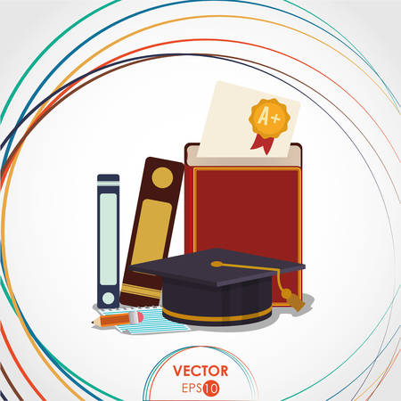 Education concept with book icon design, vector illustration 10 eps graphic.のイラスト素材