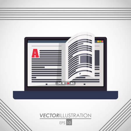 Education concept with ebook icon design, vector illustration 10 eps graphic.のイラスト素材