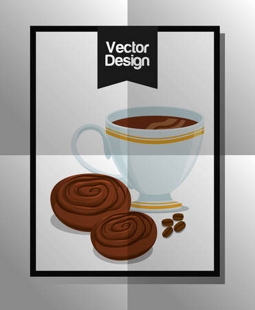 Coffee concept with icon design, vector illustration 10 eps graphic.のイラスト素材