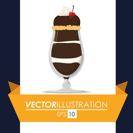 Chocolate concept with menu icon design, vector illustration 10 eps graphic.のイラスト素材