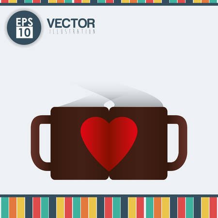 Coffee concept with icon design, vector illustration 10 eps graphic.のイラスト素材
