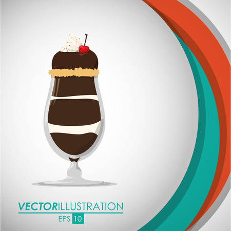 Chocolate concept with menu icon design, vector illustration 10 eps graphic.のイラスト素材
