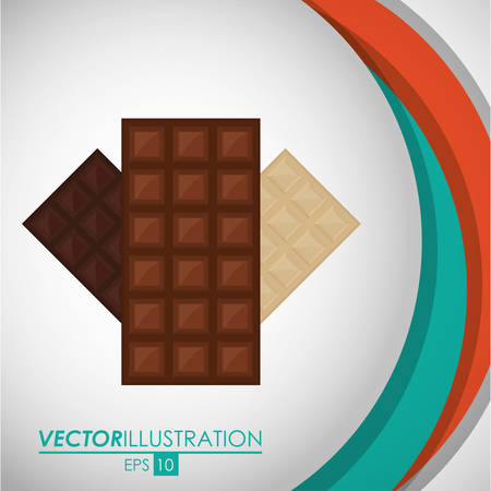 Chocolate concept with menu icon design, vector illustration 10 eps graphic.のイラスト素材
