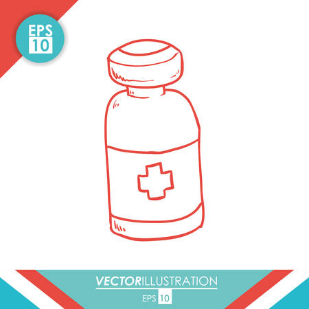 Medical concept with hospital  icon design, vector illustration 10 eps graphic.のイラスト素材