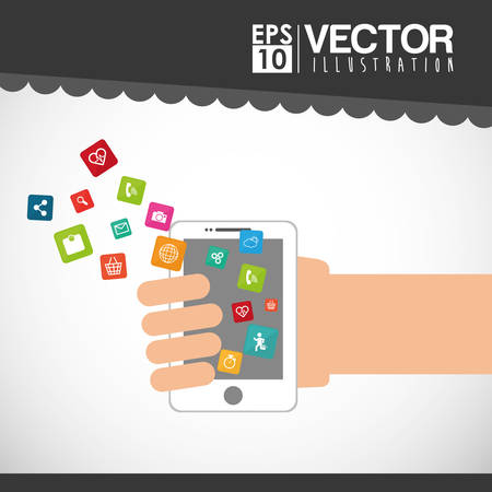 Technology  concept with gadget icon designのイラスト素材