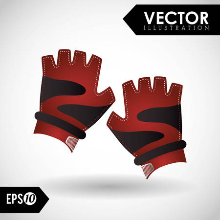 Healthy lifestyle concept with gym icon design, vector illustration 10 eps graphic.のイラスト素材