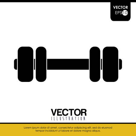 Healthy lifestyle concept with gym icon design, vector illustration 10 eps graphic.のイラスト素材