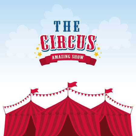 Circus concept with carnival icon design, vector illustration 10 eps graphic.のイラスト素材
