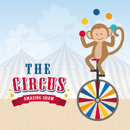 Circus concept with carnival icon design, vector illustration 10 eps graphic.のイラスト素材