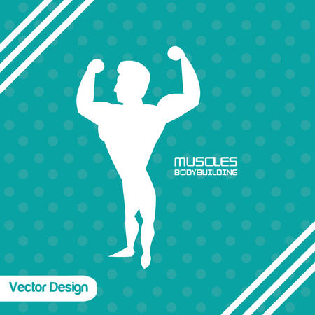 Healthy lifestyle concept with gym icon design, vector illustration 10 eps graphic.のイラスト素材