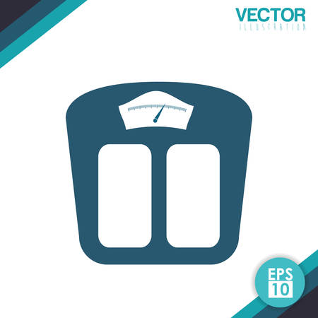 Healthy lifestyle concept with gym icon design, vector illustration 10 eps graphic.のイラスト素材