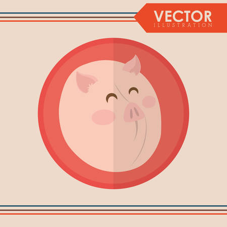 Farm concept with animals icons design, vector illustration 10 eps graphic.のイラスト素材